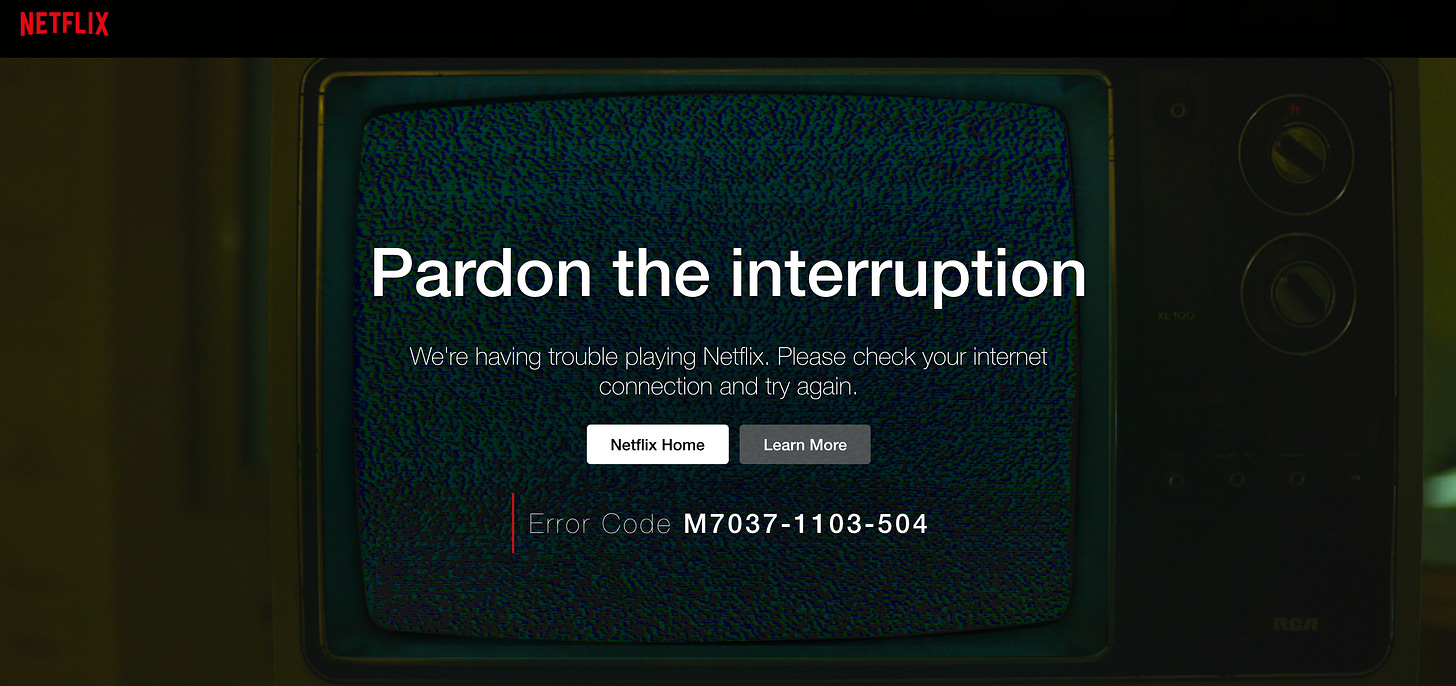 Netflix Tyson vs Paul fight buffering and error message Netflix Tyson vs Paul fight buffering and error message