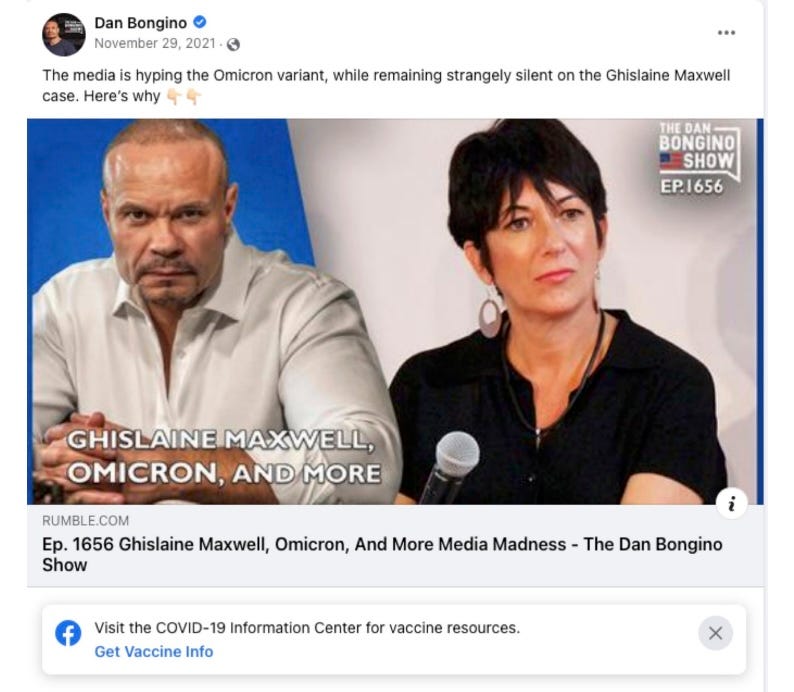 The media is hyping the Omicron variant, but quiet on the Ghilslaine Maxwell case, here's why. The media is hyping the Omicron variant, but quiet on the Ghilslaine Maxwell case, here's why.