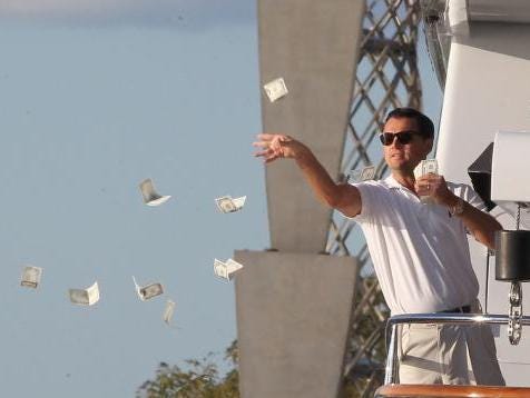 Leonardo DiCaprio throwing Money Meme Generator - Piñata ...