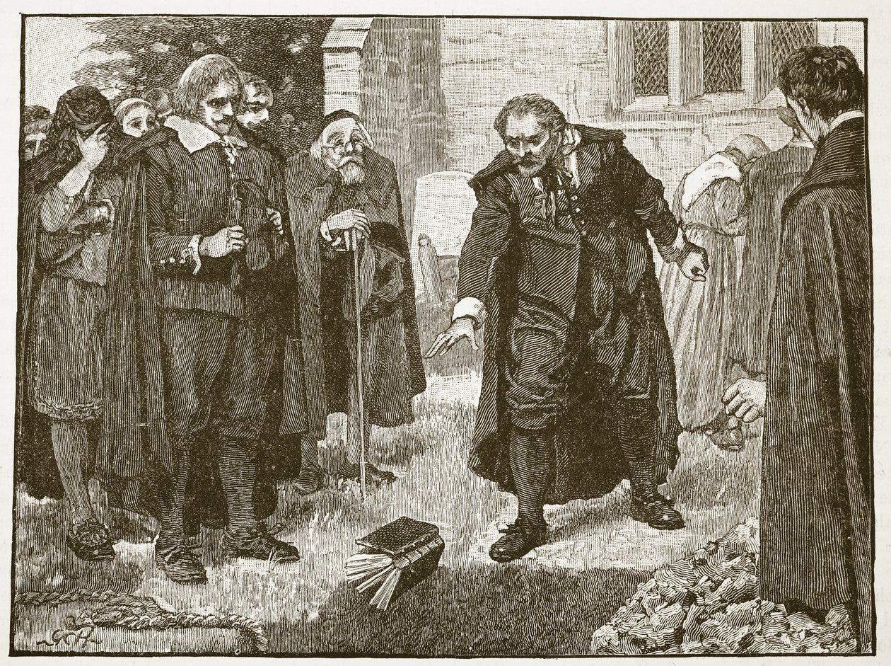 Scene at the funeral of Chillingworth, illustration from Cassell's  Illustrated History of England