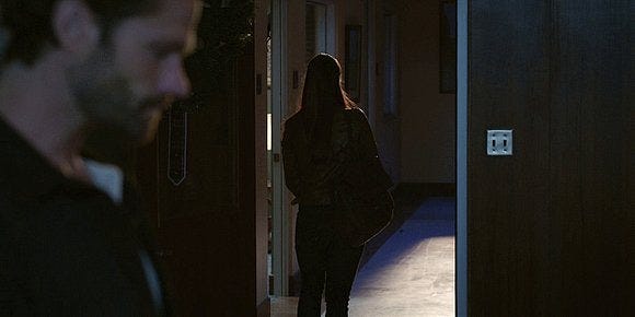 Lindsey Morgan walking off final set of Walker show as Micki. Lindsey Morgan walking off final set of Walker show as Micki.