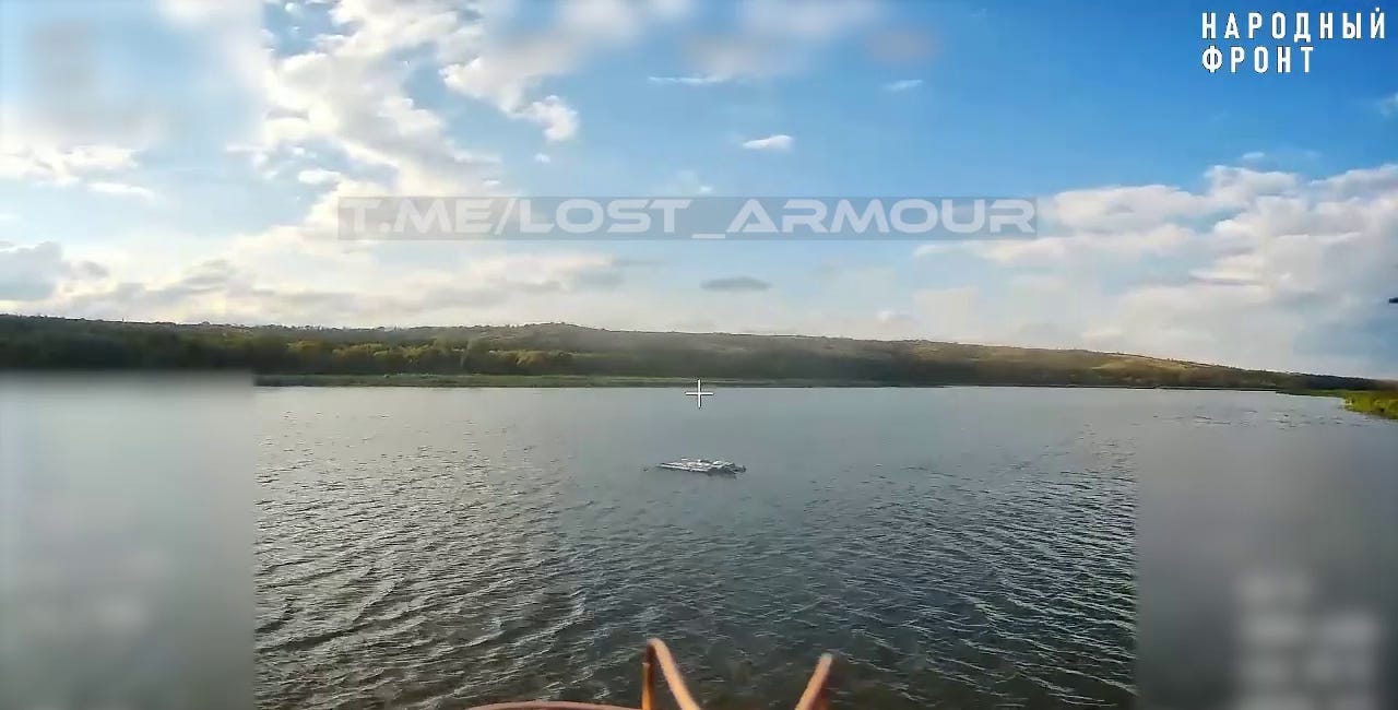 Video Documents Use Of Fiber-Optic "FPV" Multirotor Drone To Attack Waterborne Target