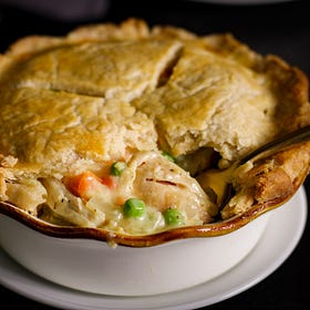 Chicken Pot Pie for Two + Foolproof Pie Crust