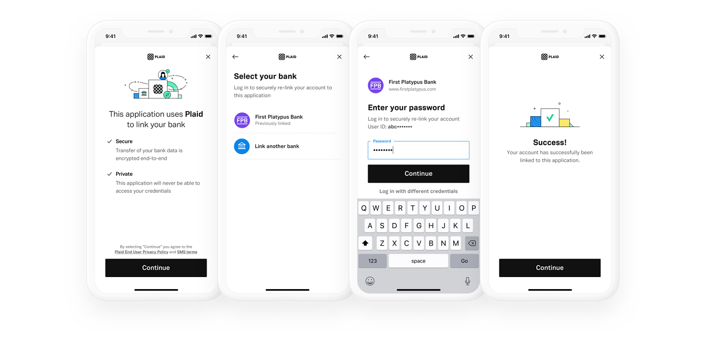Connect your bank account with Plaid