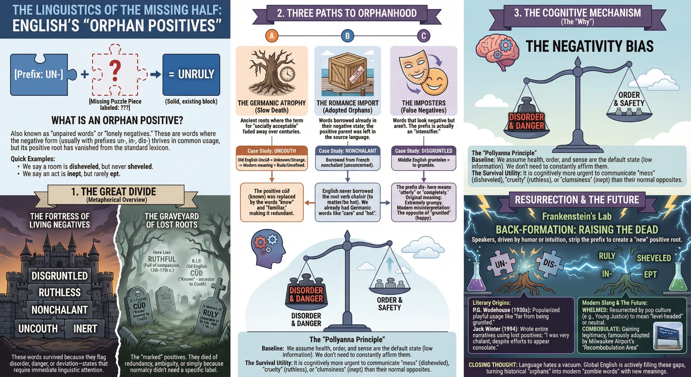 The Phenomenology of the Orphan Positive