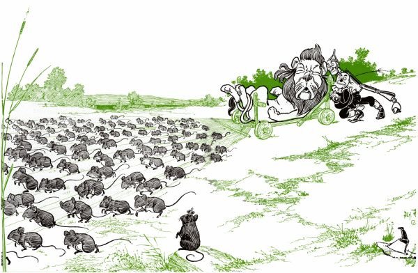 Mice pulling the Lion