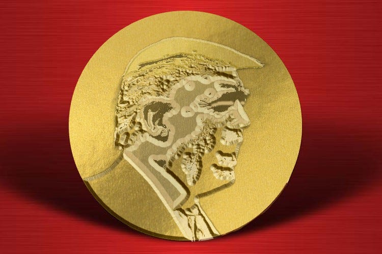 Give Trump Several Nobel Prizes So That He Can Be Less Weird