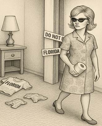 A person in sunglasses holding a roll of toilet paper

AI-generated content may be incorrect.