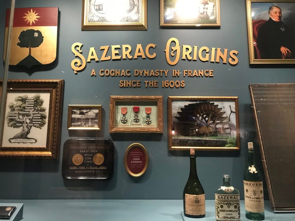 Display at Sazerac House in Downtown NOLA Display at Sazerac House in Downtown NOLA