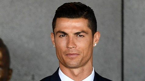 Various images of sculptures of Cristiano Ronaldo, Dwyane Wade, and Martin Luther King, Jr.