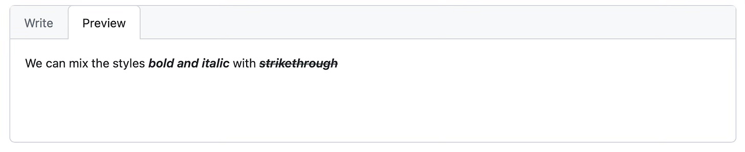 Mixing styling in Markdown