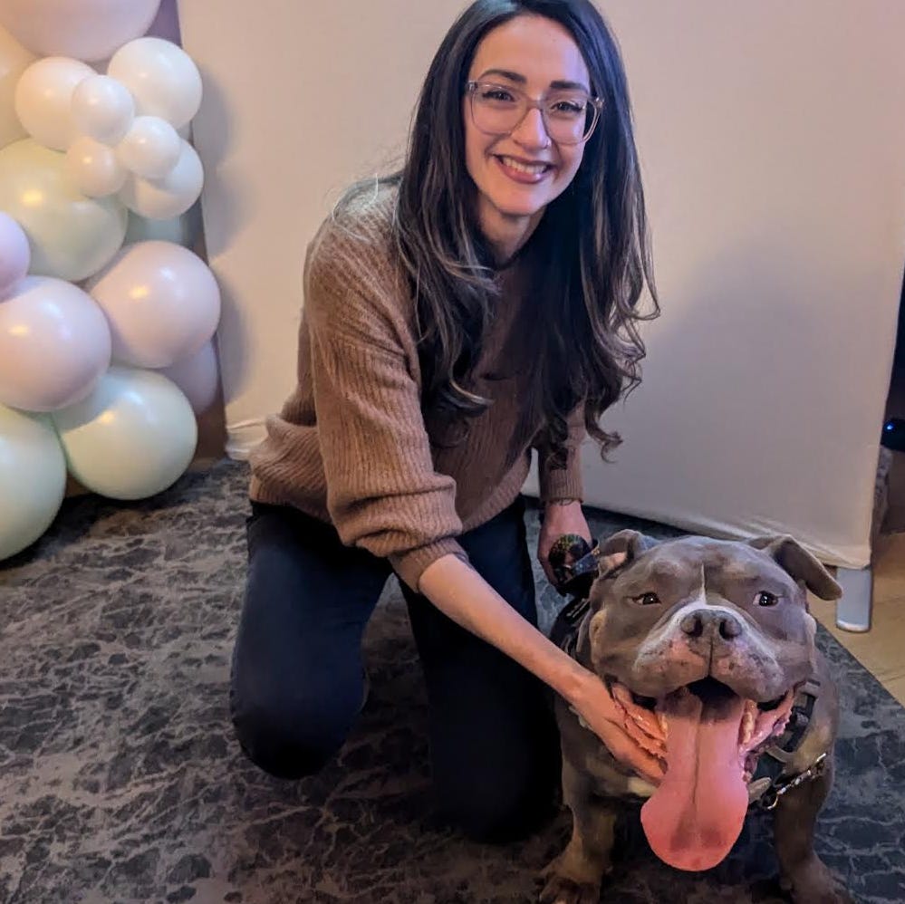 emma favila and rescue dog gizmo emma favila and rescue dog gizmo