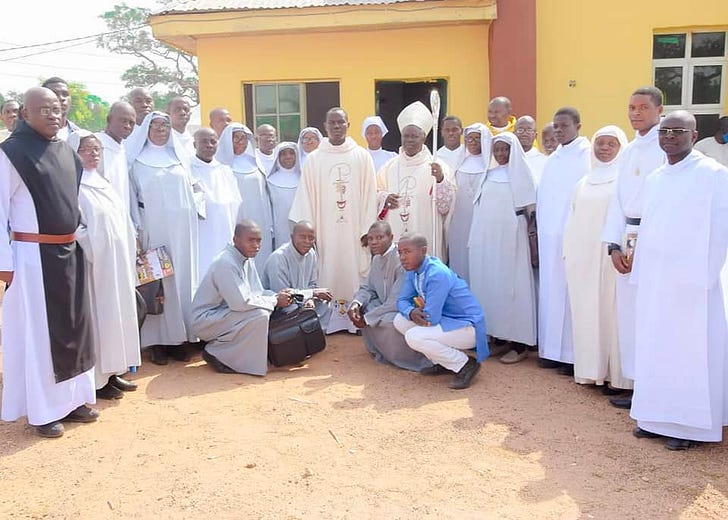 Benedictine monks, sisters, and local clergy gather at Eruku Monastery in 2021. Credit: Eruku Monastery/Facebook.