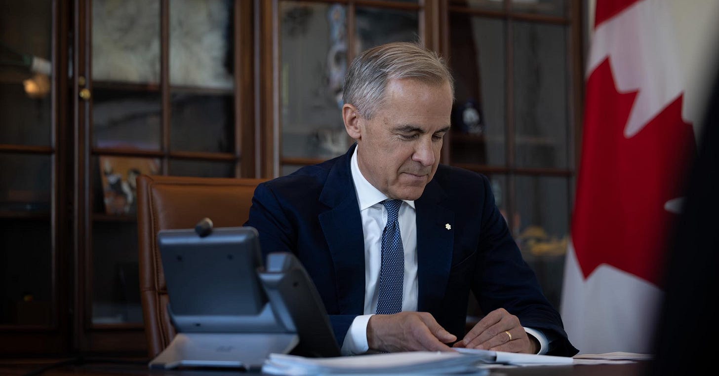 Le premier ministre Carney appelle le chancelier allemand Merz et le premier ministre norvégien Støre d'Ottawa, en Ontario.