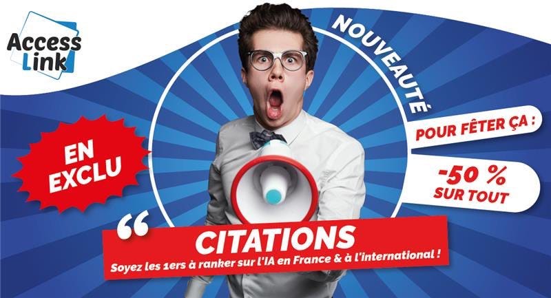 Les Citations pour influencer les IA avec AccessLink Les Citations pour influencer les IA avec AccessLink