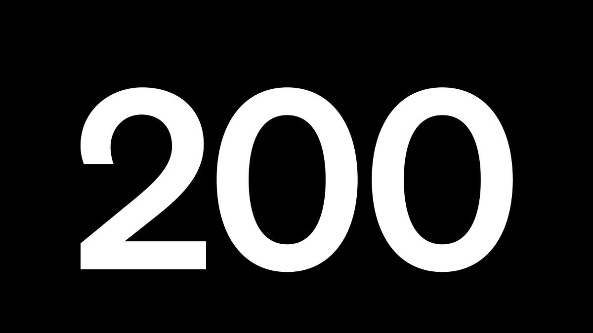 black and white 200s