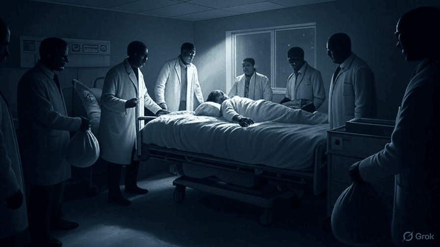 A group of doctors around a person lying on a bed
AI-generated content may be incorrect. A group of doctors around a person lying on a bed
AI-generated content may be incorrect.