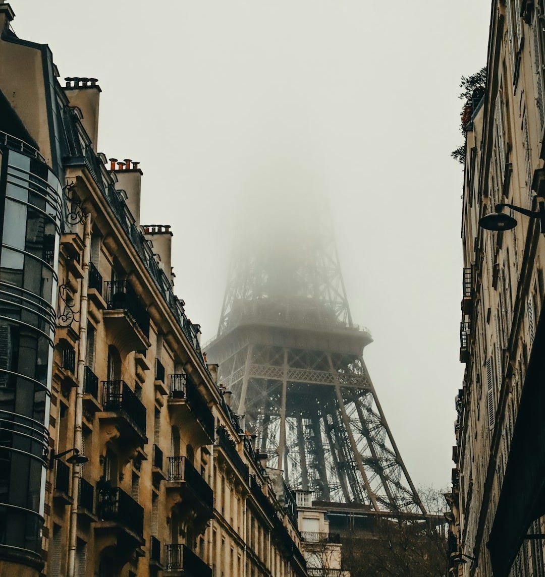 The eiffel tower towering over the city of paris