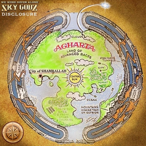 Agartha Map Agartha Map