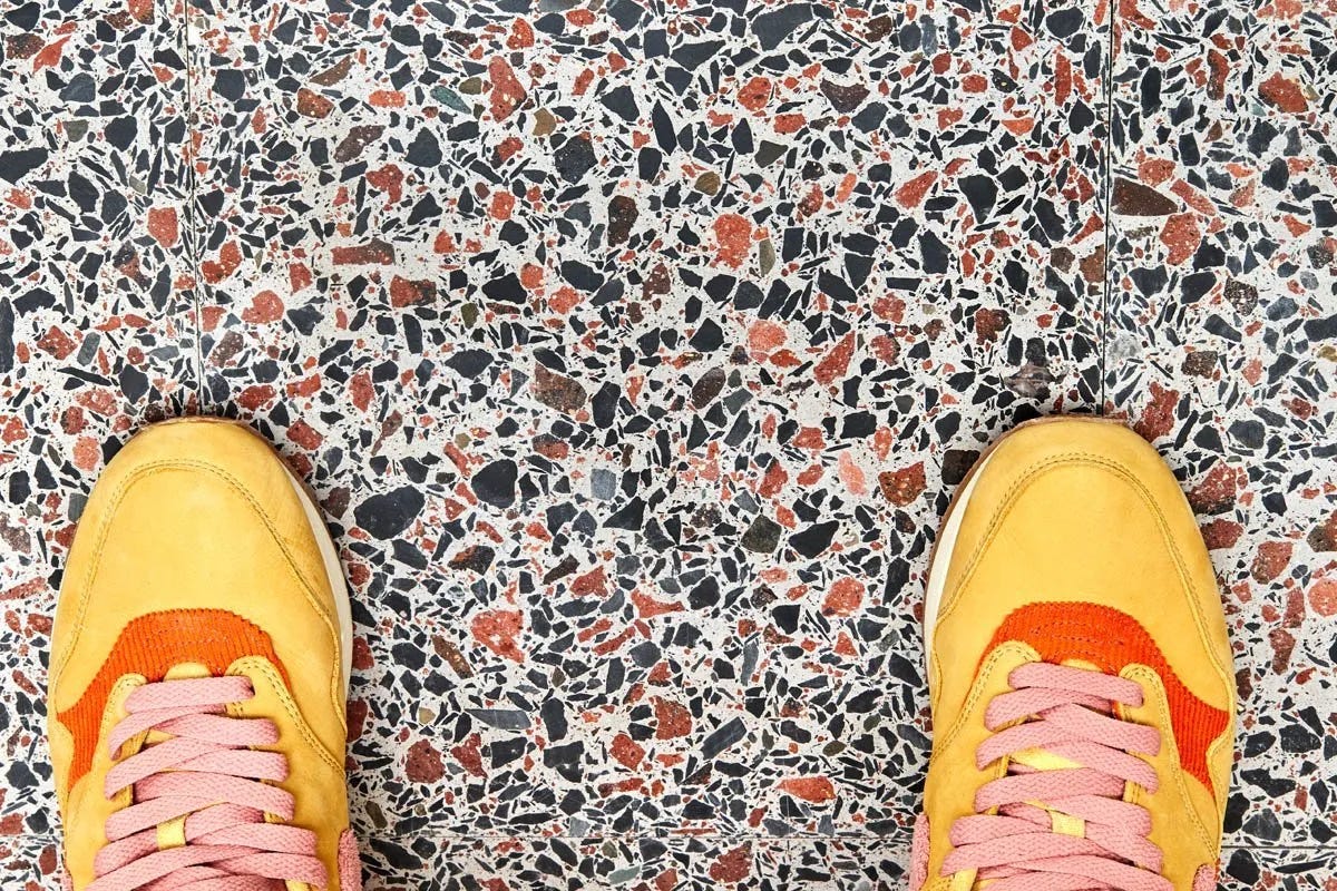 recycled terrazzo