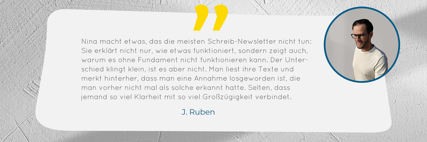 Bewertung von J. Ruben