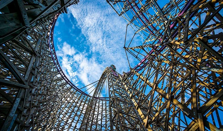 Iron Gwazi coaster at Busch Gardens Tamp