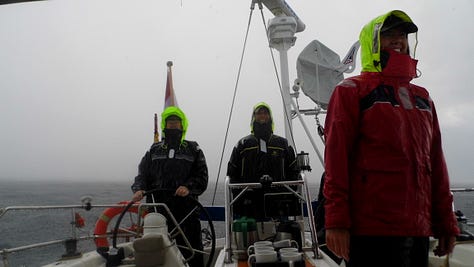 'Cherokee' sails from Wick in Scotland to Orkney