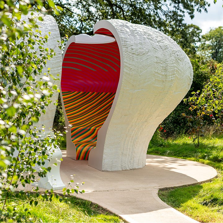 Never Stop Dreaming (Image: The North Face) | Beacon of Dreams (Image: Yinka Ilori) | Flamboyance of Flamingo Playground (Image: Yinka Ilori) | Bulgari Hotel Cake Stand (Image: Yinka Ilori)
