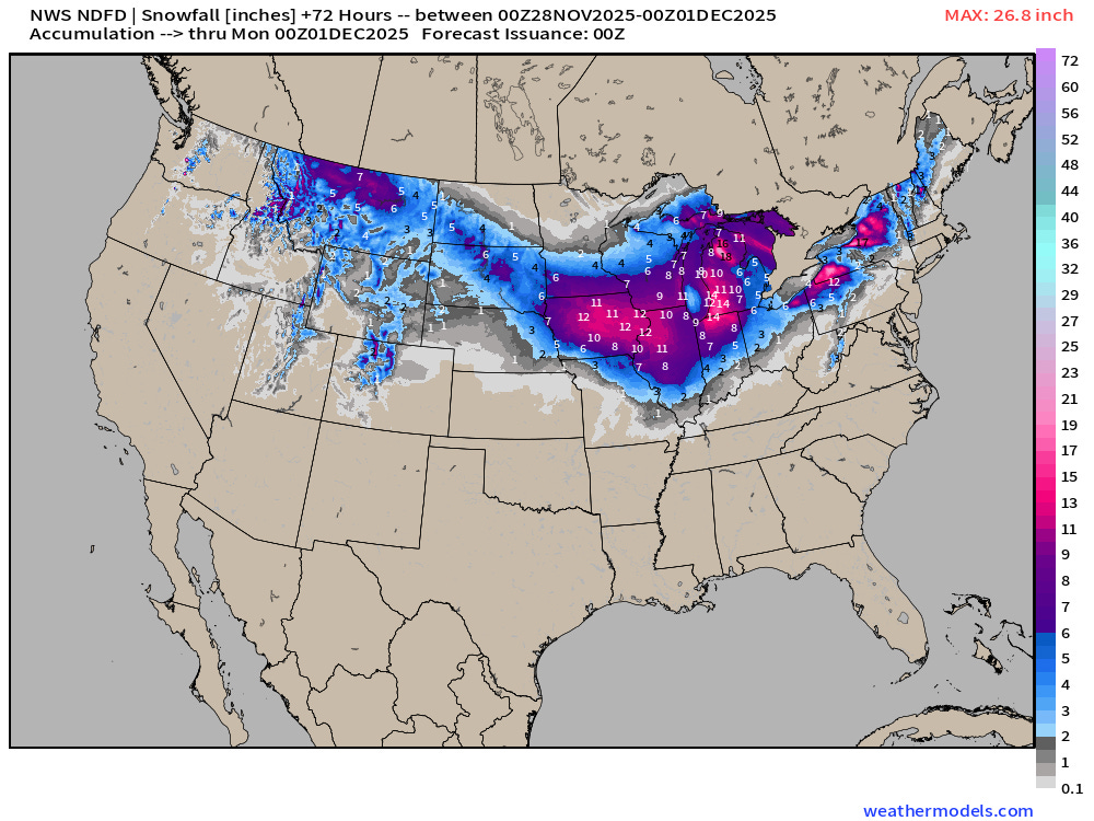November 27, 2025 Thanksgiving Winter Weather