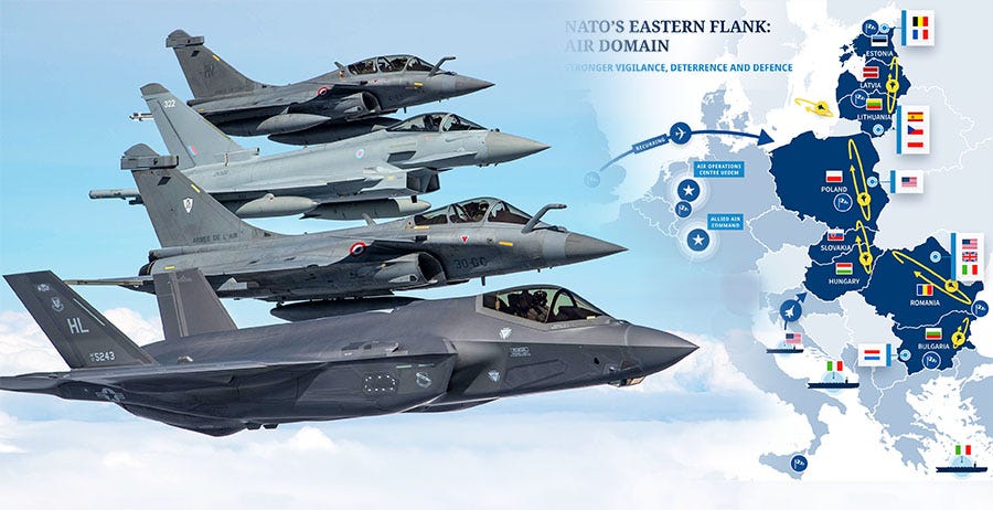 A vigilância reforçada da OTAN é uma declaração poderosa de determinação e  coesão (Fonte: Comando Aéreo Aliado).