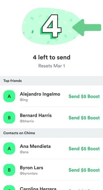 How to send a Boost on Chime #shorts #chime #tutorial #howto #overdraftfees  #ChimeBoost #money