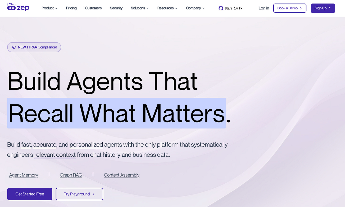 Zep is a platform that “systematically engineers relevant context.”