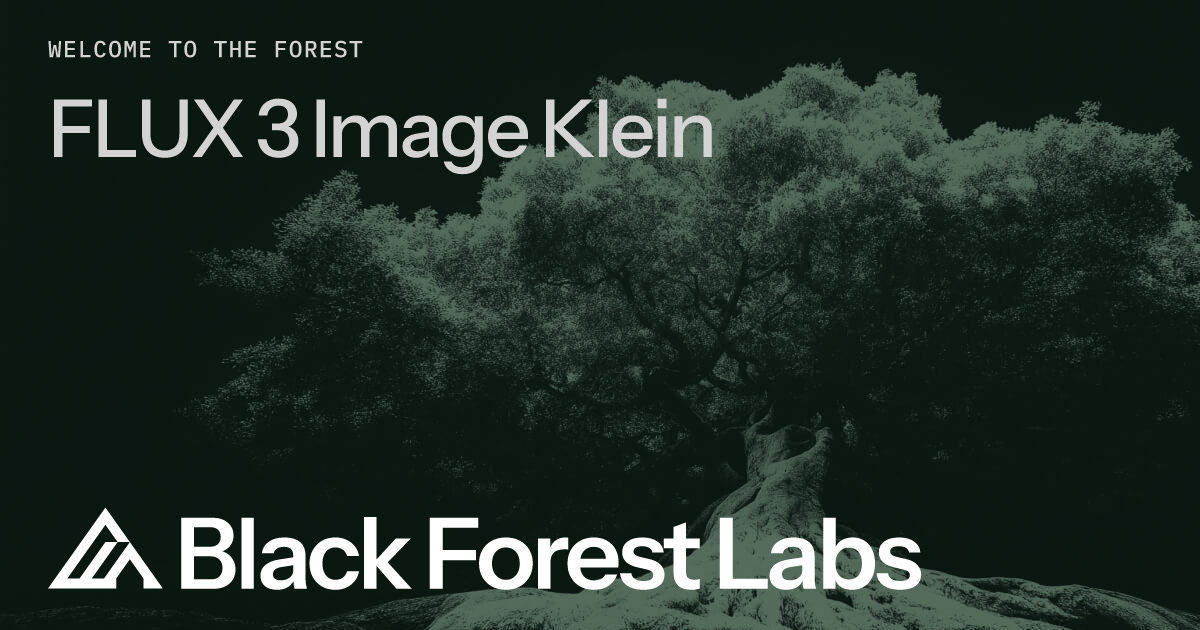 Black Forest Labs veröffentlicht FLUX 3 Image Klein mit offenen Gewichten und 5,6 Mrd. Parametern Black Forest Labs veröffentlicht FLUX 3 Image Klein mit offenen Gewichten und 5,6 Mrd. Parametern