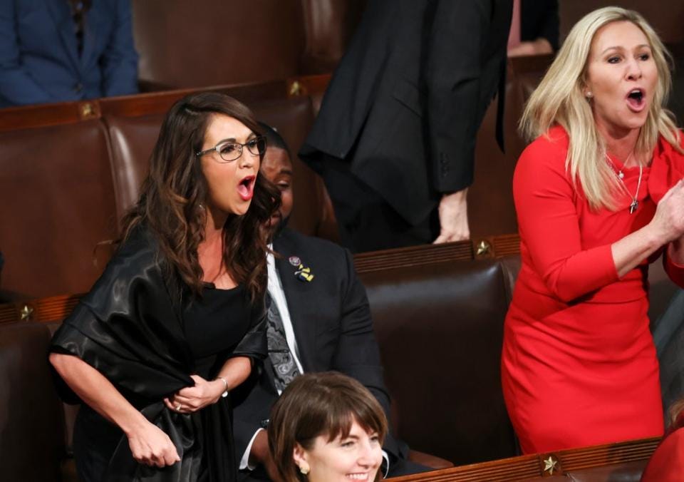 Viral photo compares ‘crazy screaming’ Greene and Boebert to ‘historic ...
