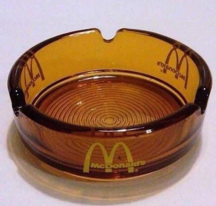 A McDonald's ashtray from the 80s : r/pics