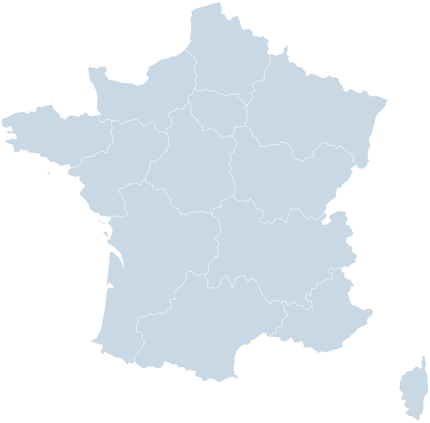 France SVG map