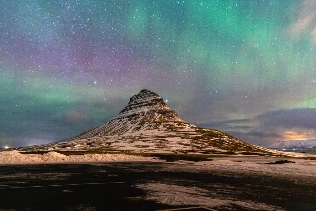 Aurora boreal en Canarias • Lainakai