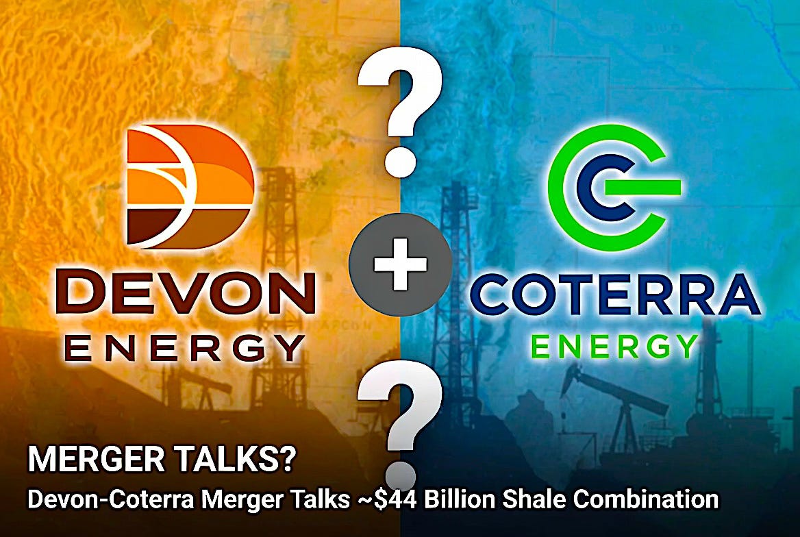 Is Coterra Energy About to Become Part of Devon Energy and Concentrate on the Southwest? Would the Marcellus Assets Go A Third Way?