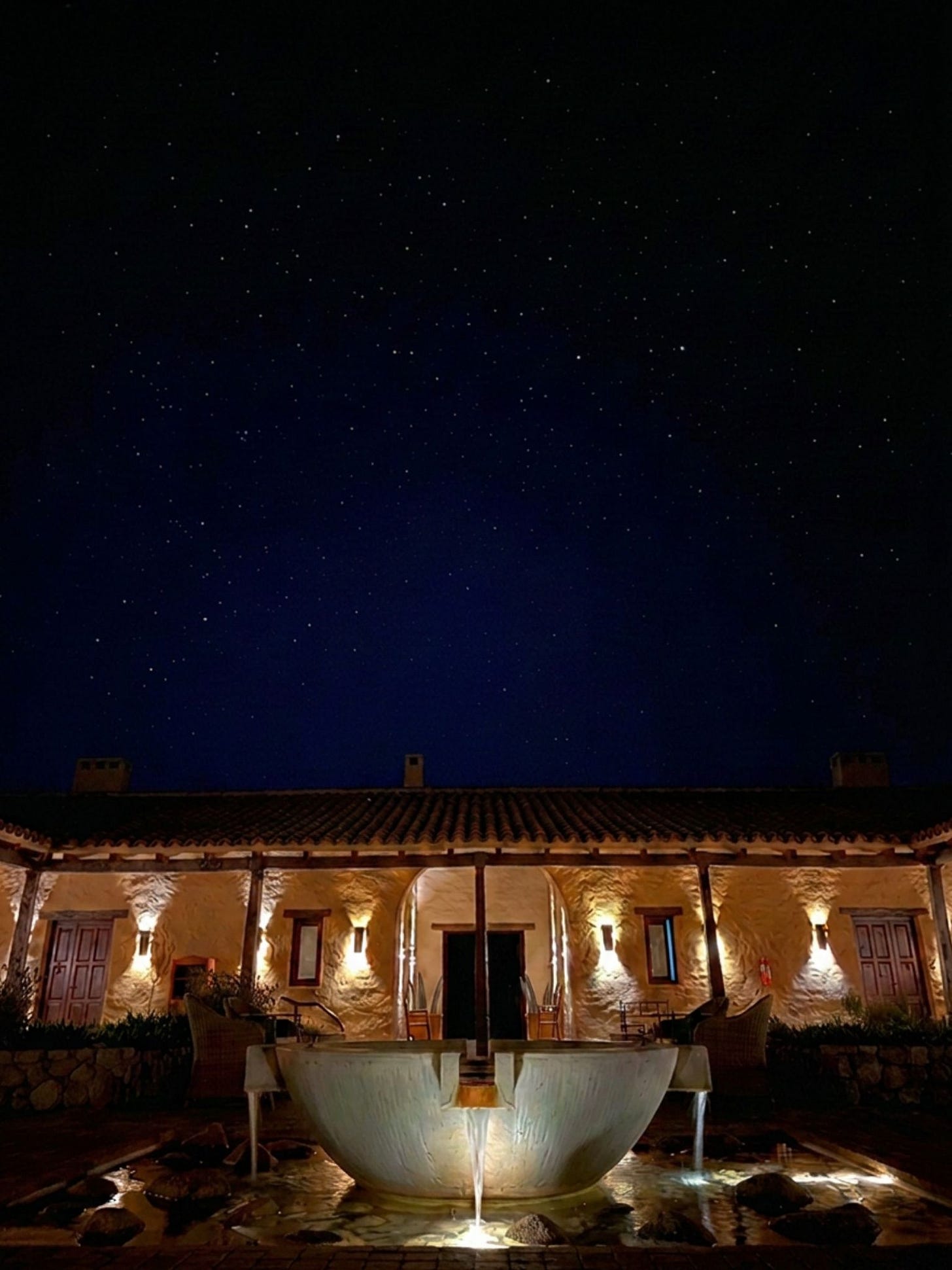 Luxury remote hotel at Estancia Colome in Salta, Argentina, featuring traditional stone architecture and a James Turrell Skyspace. Luxury remote hotel at Estancia Colome in Salta, Argentina, featuring traditional stone architecture and a James Turrell Skyspace.