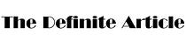 The Definite Article