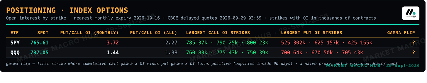 Positioning: index options Positioning: index options