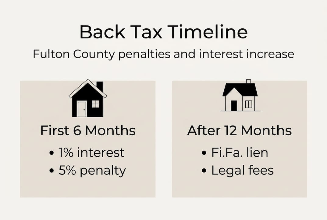 Infographic of Fulton County back tax process