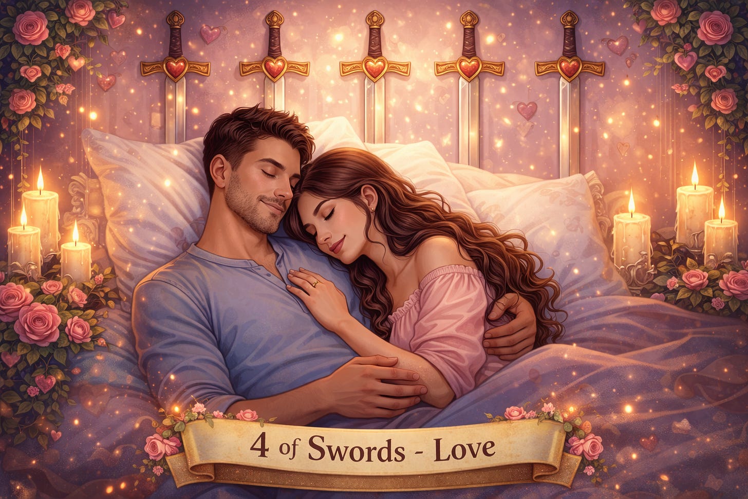 4 of Swords in Love Readings 4 of Swords in Love Readings