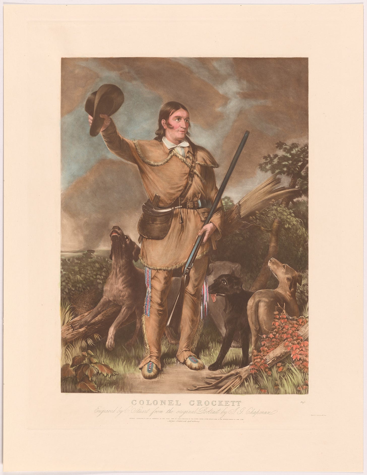 Colonel Crockett, by John Gadsby Chapman 