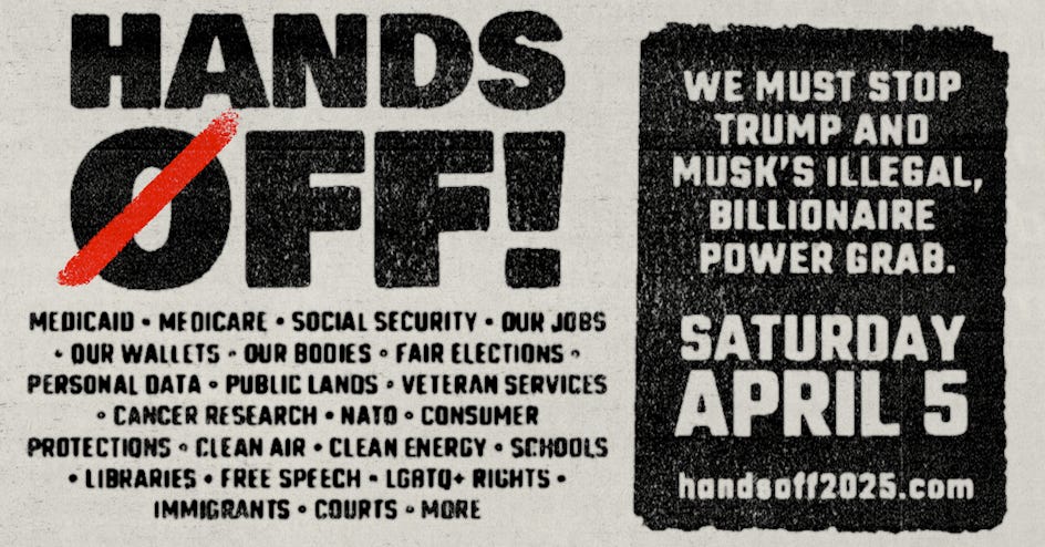 Hands Off! National Day of Action Rally and March · Hands Off Hands Off! National Day of Action Rally and March · Hands Off