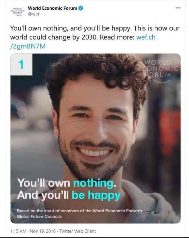The Great Reset — you will own nothing and be happy ...
