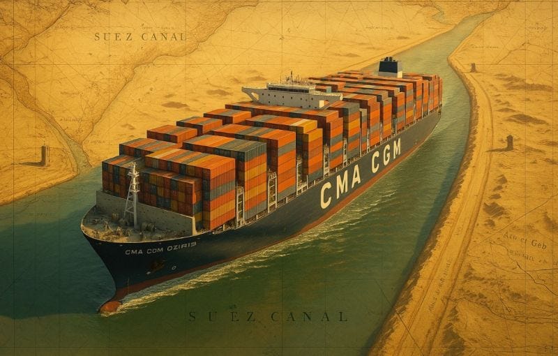🔥Is CMA CGM stepping back from Suez — or just managing timing?