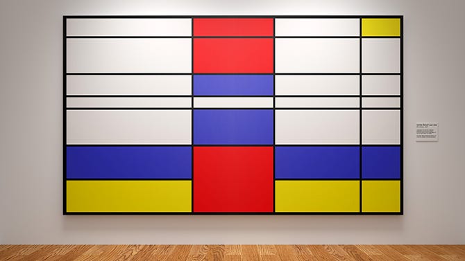 Papa Smurf at Sea by Piet Mondriaan (yes, I know it’s a spoof) Papa Smurf at Sea by Piet Mondriaan (yes, I know it’s a spoof)