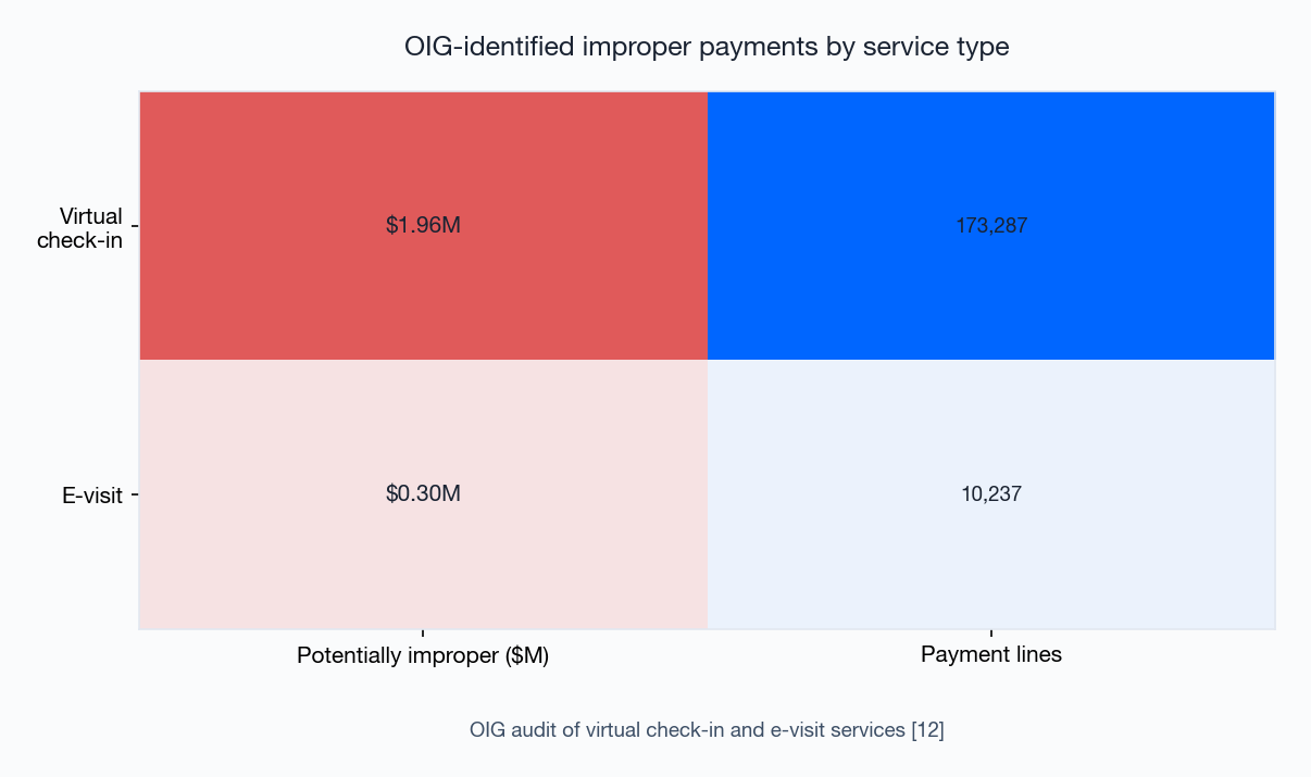 Figure 5: OIG-identified improper payments by service type Figure 5: OIG-identified improper payments by service type