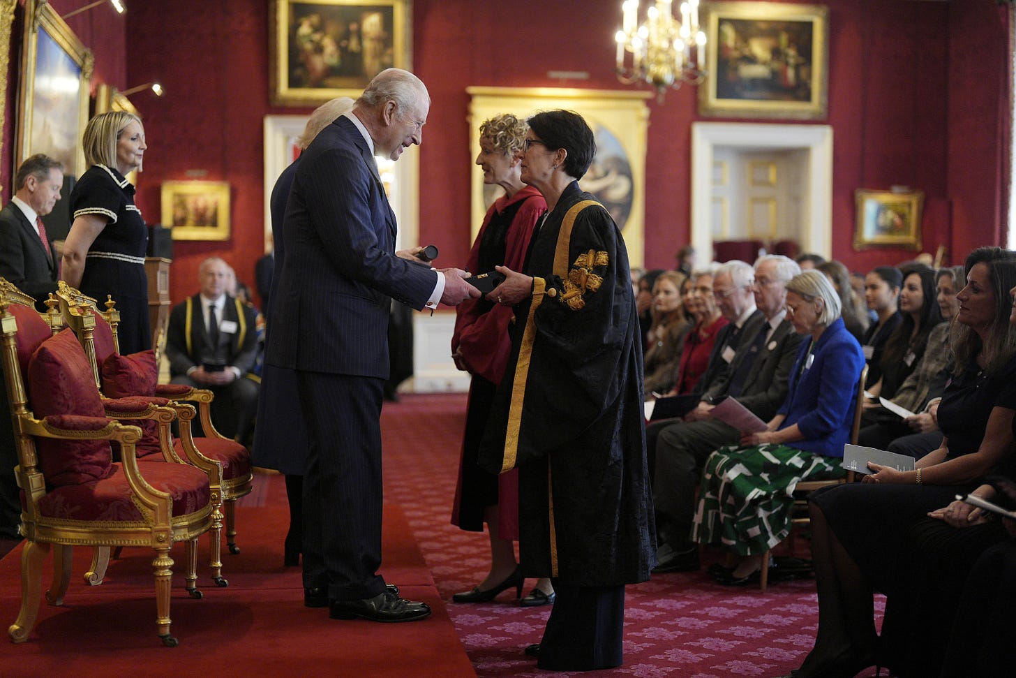 The king awarded the Queen Elizabeth II Awards to someone The king awarded the Queen Elizabeth II Awards to someone